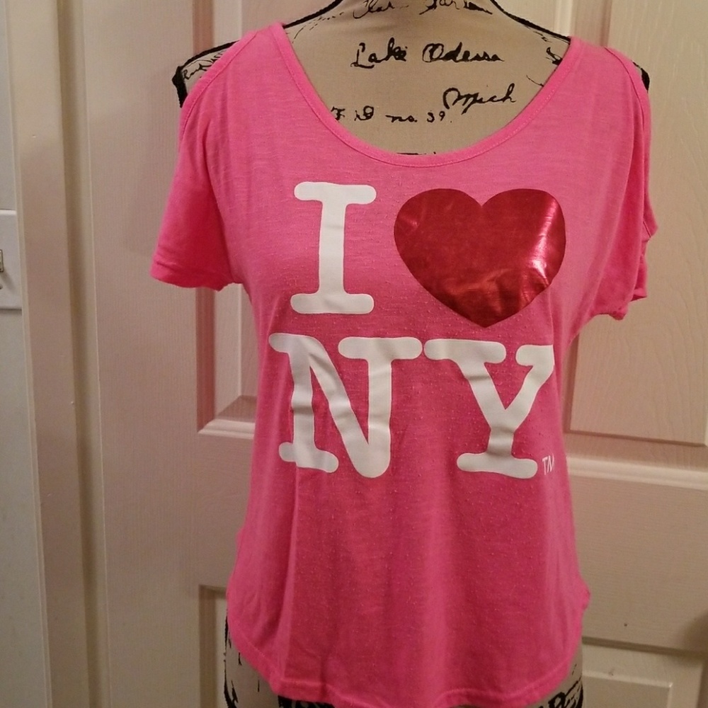 "I ❤️ NY" Cold Shoulder Tee
